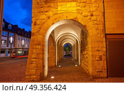 Nordhausen stadthaus archs in Harz Thuringia of Germany. Nordhausen stadthaus archs in Harz Germany. Стоковое фото, агентство Ingram Publishing / Фотобанк Лори
