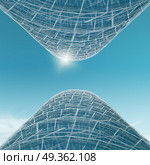 Two high buildings 3d rendering. Two high buildings. design and 3d rendering model my own. Two high buildings 3d rendering. Стоковое фото, агентство Ingram Publishing / Фотобанк Лори