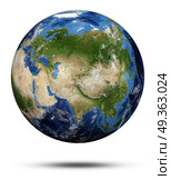 Planet Earth 3d rendering. Planet Earth. Earth globe 3d rendering, maps courtesy of NASA. Planet Earth 3d rendering. Стоковое фото, агентство Ingram Publishing / Фотобанк Лори