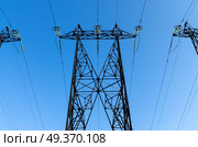 high-voltage power lines. Стоковое фото, агентство Ingram Publishing / Фотобанк Лори