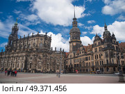 Dresden in Germany. architecture of the reconstructed old city. Стоковое фото, агентство Ingram Publishing / Фотобанк Лори