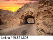 road through the rocks in the Atacama Desert. Chile. Стоковое фото, агентство Ingram Publishing / Фотобанк Лори