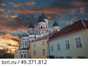  Alexander Nevsky Cathedral in Tallinn. Estonia. Europe. Стоковое фото, агентство Ingram Publishing / Фотобанк Лори