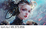 Girl android portrait. Стоковое AI-изображение, AI-художник Anastasy Yarmolovich / Фотобанк Лори