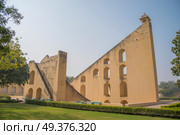 Jantar Mantar - the observatory, built in 1727-1734 gg. Rajput by Maharaja Sawai Jai Singh in which he founded shortly before the city of Jaipur. Стоковое фото, агентство Ingram Publishing / Фотобанк Лори