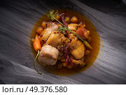 Madrid style modern callos tripe stew from Spain tapas. Стоковое фото, агентство Ingram Publishing / Фотобанк Лори