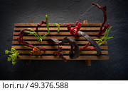 codium seaweed salad modern cuisine with marine fennel and colorful algae. Стоковое фото, агентство Ingram Publishing / Фотобанк Лори