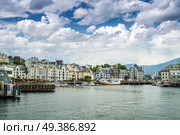 Alesund is a city in the Norwegian fjords. Стоковое фото, агентство Ingram Publishing / Фотобанк Лори