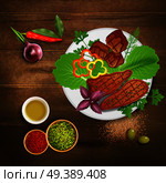 BBQ Realistic Illustration. Стоковая иллюстрация, агентство Ingram Publishing / Фотобанк Лори