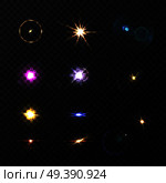 Lens Flares And Twinkle Set. Стоковая иллюстрация, агентство Ingram Publishing / Фотобанк Лори