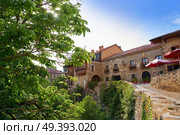 Potes river Quiviesa Deva a Cantabria village of Spain. Стоковое фото, агентство Ingram Publishing / Фотобанк Лори