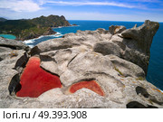 Alto do Principe high view point in Islas Cies islands of Vigo at Spain. Стоковое фото, агентство Ingram Publishing / Фотобанк Лори