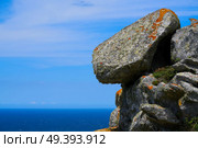 Alto do Principe high view point in Islas Cies islands of Vigo at Spain. Стоковое фото, агентство Ingram Publishing / Фотобанк Лори