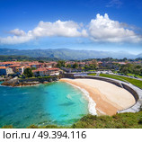Llanes El Sablon beach in Asturias of Spain. Стоковое фото, агентство Ingram Publishing / Фотобанк Лори