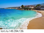 Llanes El Sablon beach in Asturias of Spain. Стоковое фото, агентство Ingram Publishing / Фотобанк Лори