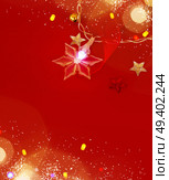red christmas  background with  stars light. chrismas star. Стоковое фото, агентство Ingram Publishing / Фотобанк Лори