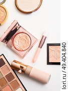 Set of luxury cosmetics for fashion make up  on white  background. Стоковое фото, агентство Ingram Publishing / Фотобанк Лори
