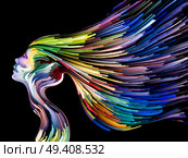 Colors of Imagination series. Composition of streaks of color suitable as a backdrop for the projects on art, creativity, imagination and graphic design. Стоковое фото, агентство Ingram Publishing / Фотобанк Лори