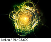 Orbits of Destiny series. Composition of sacred symbols, signs, geometry and designs on the subject of astrology, alchemy, magic, witchcraft and fortune telling. Стоковое фото, агентство Ingram Publishing / Фотобанк Лори