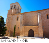 Las Pedroneras church in Cuenca at Castile La Mancha of Spain in Saint James Way of Levante. Стоковое фото, агентство Ingram Publishing / Фотобанк Лори