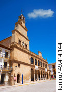 San Clemente village in Cuenca at Castile La Mancha by Saint James Way of levante. Стоковое фото, агентство Ingram Publishing / Фотобанк Лори