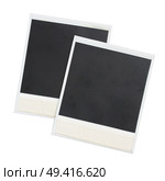 two instant photo  isolated on white background. Стоковое фото, агентство Ingram Publishing / Фотобанк Лори