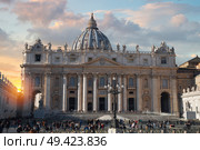 Papal Basilica of Saint Peter in the Vatican. Стоковое фото, агентство Ingram Publishing / Фотобанк Лори