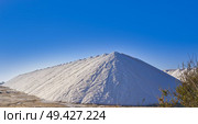 Santa Pola salinas saltworks mountains of salt in Alicante Spain. Стоковое фото, агентство Ingram Publishing / Фотобанк Лори