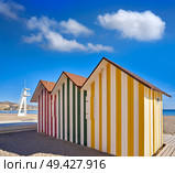 Campello of Alicante Carrer de la Mar beach in Spain at Costa Blanca. Стоковое фото, агентство Ingram Publishing / Фотобанк Лори
