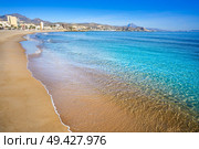 Campello of Alicante Carrer de la Mar beach in Spain at Costa Blanca. Стоковое фото, агентство Ingram Publishing / Фотобанк Лори