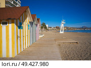Campello of Alicante Carrer de la Mar beach in Spain at Costa Blanca. Стоковое фото, агентство Ingram Publishing / Фотобанк Лори