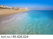 Arenals del Sol Beach in Elche Elx of Alicante in Costa Blanca at Spain. Стоковое фото, агентство Ingram Publishing / Фотобанк Лори