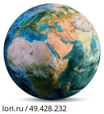 Planet Earth continents. Elements of this image furnished by NASA. 3d rendering. Planet Earth continents. Стоковое фото, агентство Ingram Publishing / Фотобанк Лори