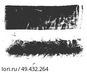 Vector hand drawn craquelure brush. Abstract grunge texture, grain surface. Template place for text. Element for design banner, header, brochure, business card, flyer, poster. Set of 2 brushes. abstract watercolor brush, set. Стоковая иллюстрация, агентство Ingram Publishing / Фотобанк Лори
