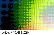 Wide format abstract background, trendy halftone effect. Stipple effect. Retro composition rhythmic bright dotted tiles. Full HD 4K colorful wallpaper. Pace for text. Vector EPS10 with transparency. Wide format abstract background, vector. Стоковая иллюстрация, агентство Ingram Publishing / Фотобанк Лори