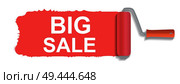 A strip of paint on which is written a Big Sale. Стоковая иллюстрация, агентство Ingram Publishing / Фотобанк Лори