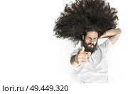 Portrait of a skinny, young manager - isolated. Стоковое фото, агентство Ingram Publishing / Фотобанк Лори