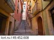 Tarragona narrow streets in Catalonia Spain. Стоковое фото, агентство Ingram Publishing / Фотобанк Лори