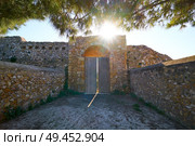 Forti de la Reina in Tarragona at Punta Miracle of Catalonia. Стоковое фото, агентство Ingram Publishing / Фотобанк Лори