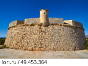 Sant Jordi de Alfama castle in Ametlla de Mar of Tarragona Catalonia. Стоковое фото, агентство Ingram Publishing / Фотобанк Лори