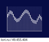 Visual graphic with bars on checkered field and coordinate system. Visualization of statistical data. Monochrome graphic isolated vector illustration.. Visual Graphic with Thin Bars on Checkered Field. Стоковая иллюстрация, агентство Ingram Publishing / Фотобанк Лори