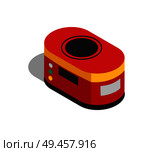 Robot carrier image isolated on white background vector illustration of useful helper for transporting different stuff on modern factories and plants. Robot Carrier Image Isolated on White Background. Стоковая иллюстрация, агентство Ingram Publishing / Фотобанк Лори