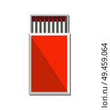 Open box of matches icon vector illustration isolated on white. Tool for starting fire made of small wooden sticks or stiff paper in red paperbox. Open Box Matches Icon Vector Illustration Isolated. Стоковая иллюстрация, агентство Ingram Publishing / Фотобанк Лори
