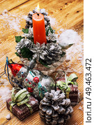 symbolic Christmas toys for the holiday spruce. Стоковое фото, агентство Ingram Publishing / Фотобанк Лори