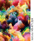 Beyond Impasto series. Background composition of  rich colorful textures on the subject of art, design, creativity and imagination. Стоковое фото, агентство Ingram Publishing / Фотобанк Лори