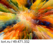 Paint Splatter background on the subject of art, creativity and imagination. Стоковое фото, агентство Ingram Publishing / Фотобанк Лори