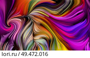 Abstract swirls in rich color on subject of abstract art, dynamic design and creativity. Color Swirl series. Стоковое фото, агентство Ingram Publishing / Фотобанк Лори