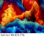 Upper Atmosphere of Jupiter. Impossible Planet series. Visually pleasing composition of vibrant flow of hues and gradients for works on art, creativity and design. Стоковое фото, агентство Ingram Publishing / Фотобанк Лори