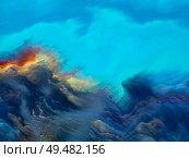 Worlds of Color. Impossible Planet series. Backdrop composed of vibrant flow of hues and gradients for projects on art, creativity and design. Стоковое фото, агентство Ingram Publishing / Фотобанк Лори