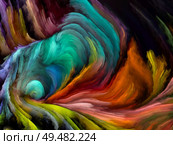 Impasto Paint. Beyond Impasto series. Arrangement of rich colorful textures on art, design, creativity and imagination. Стоковое фото, агентство Ingram Publishing / Фотобанк Лори